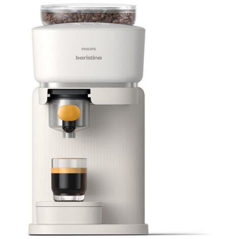 Expresso avec broyeur Philips BAR300 03 Baristina Blanc Porte filtre jaune