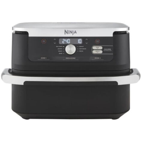 Friteuse à air chaud double Ninja AF500EU 10,4 L Indépendante 2470 W Acier inoxydable Noir