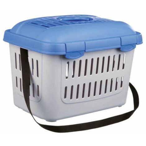 Trixie Midi-Capri cage transport gris clair et bleu