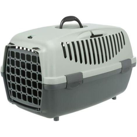TRIXIE Box de transport Capri 1 - XS - 32 x 31 x 48 cm - Anthraciten gris et vert - Pour chien (1/2)