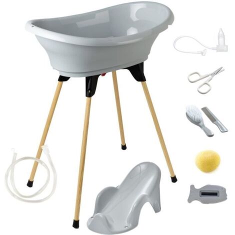 Pack bain - THERMOBABY - VASCO 9 en 1 - Gris Charme (1/5)