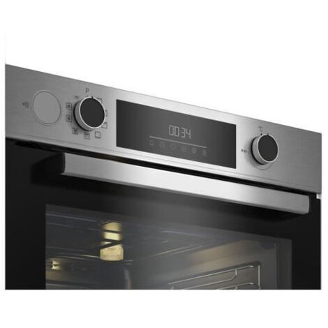 Four encastrable - Chaleur pulsée 3D - BEKO - BBIS14300XMPSE - Inox - 72 L - Porte froide GIFAM - 59,4x56,7x59,5 cm