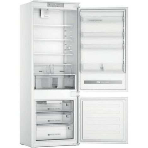 Whirlpool – Réfrigérateur combiné intégrable 400L – 2 portes – Froid statique – Classe E – 35 dB – 5 clayettes en verre – Dégivrage automatique - SP408102FR