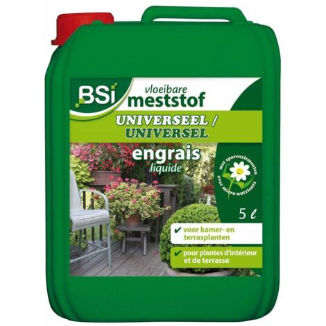 BSI - Engrais Universel - Liquide - Pour Plante d'Intérieur Ou Balcon - Avec Oligo-éléments Et Chélates - 5L (1/2)