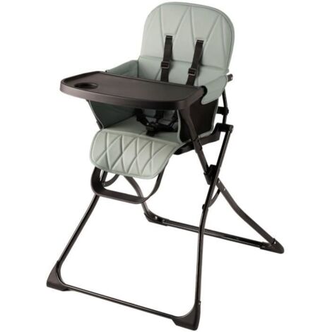 Thermobaby Handy chaise haute noir et vert confortable (1/5)