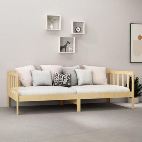 Lit Bois de pin massif 90x200 cm vidaXL