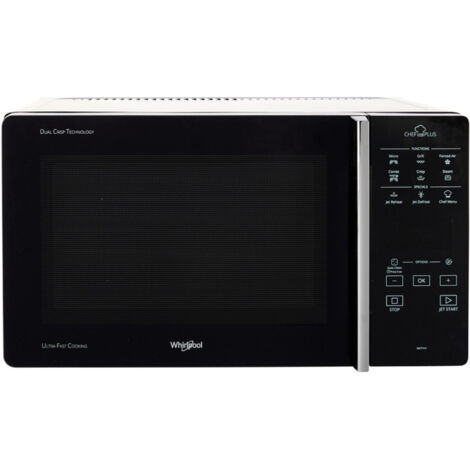 Whirlpool – Micro-ondes combiné 25L 800W – Écran LED tactile – Noir – Pour comptoir