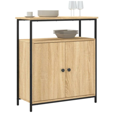 Buffet chêne sonoma 70x30x80 cm bois d ingénierie