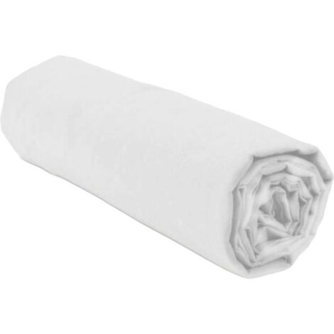 Drap housse - HOME LINGE PASSION - HP71768 - 160 x 200 cm + 30 cm bonnet - Microfibre - 82 g - Blanc