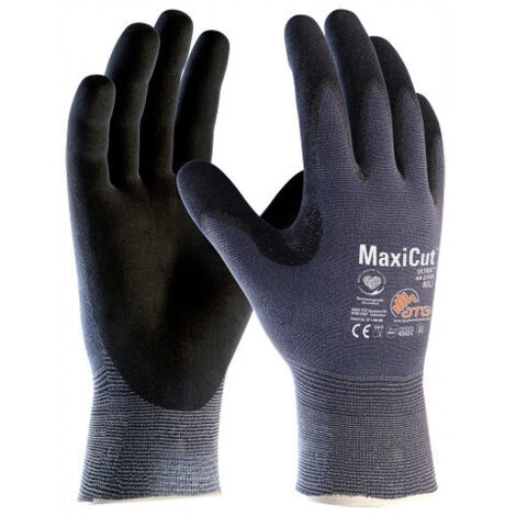 Gants de travail tricoté vanisé nylon MaxiCut® Ultra™ bleu/noir T11 - ATG - AT443745-ZZ11ACA