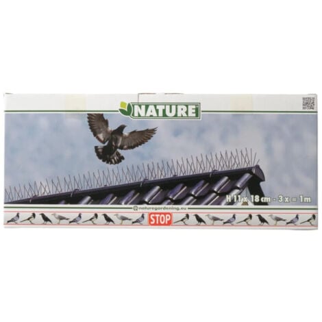 Nature Spikes anti oiseaux 3 pièces 32 x 11 x 18 cm