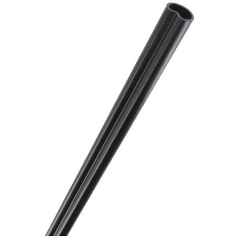 Torbel – Tube rainuré pour espagnolette 14x1mm longueur 2400mm – Finition cataphorèse noire – Résistance à la corrosion - 07TR244 (1/5)