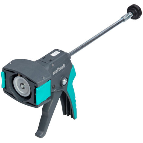 Wolfcraft – Pistolet extrudeur à colle silicone 310ml – Force d'application 160kg – Angle de rotation 360° – Système anti-goutte (1/9)