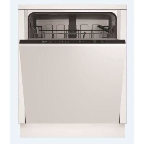 Beko – Lave-vaisselle tout intégrable 60 cm – 14 couverts – 44 dB – 5 programmes – SelfDry pour vaisselle sèche – Porte à glissières SlideFit