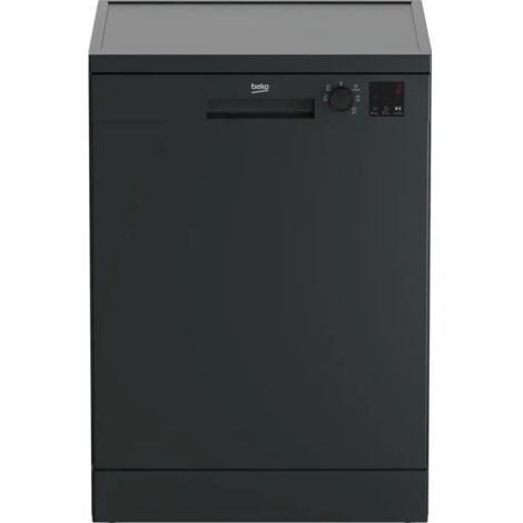 Beko – Lave-vaisselle pose libre 14 couverts – Largeur 60cm – 47dB – Ouverture porte auto – Classe A séchage – Couleur anthracite