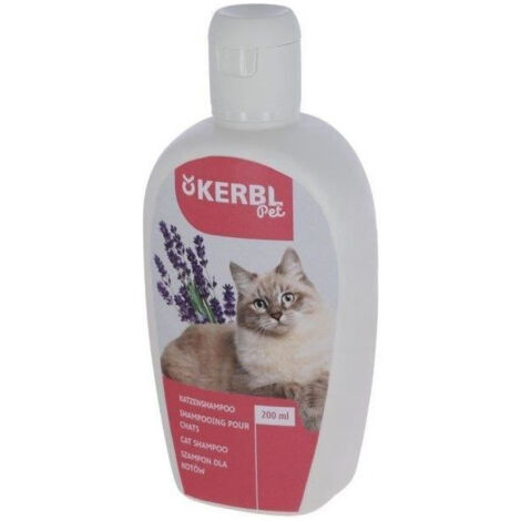 Shampoing pour chats - KERBL - 200 ml - Lavande - Mangue - Eclat et douceur (1/2)