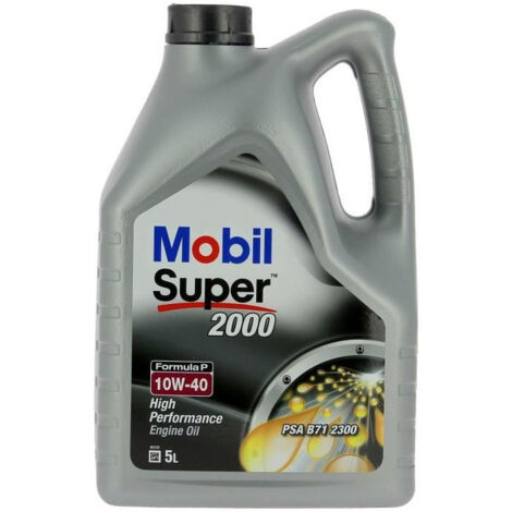 Bidon huile de moteur - MOBIL - S2000 10W40 Formula-P - 5 L - 4 saisons (1/4)