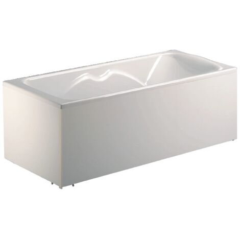 Aquarine – Tablier de baignoire mélaminé blanc 140x54 – Épaisseur 16 mm – Structure bordée 4 chants – Installation facile – 200393 (1/3)