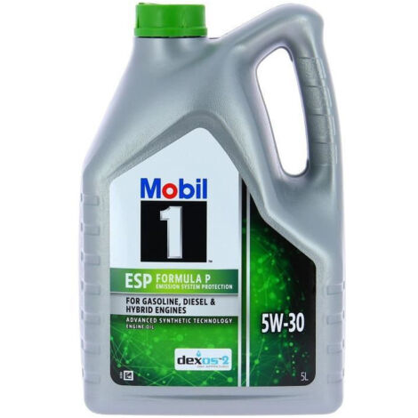 Bidon huile de moteur - MOBIL1 - 5W30 ESP Formula P - 5 L - 4 saisons (1/4)