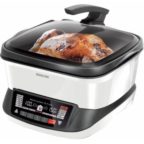 Friteuse multifonctionnelle - SENCOR - SFR 9400WH - 1800 W - 4,8 L - Blanc (1/5)