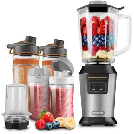 Sencor SBL 7570SS blender argent 800 W 6 lames inox