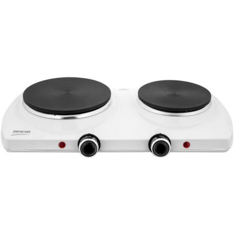 Plaque de cuisson électrique - SENCOR - SCP 2253WH-EUE4 - 2500 W - 2 foyers - Blanc (1/5)
