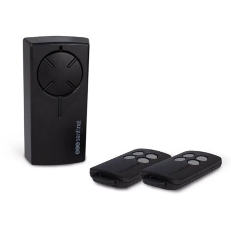 Scs Sentinel – Récepteur radio pour motorisation 12/24V – Avec 2 télécommandes boutons gris – Compatible motorisations portail et garage (1/6)