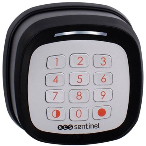 Scs Sentinel – Clavier à code sans fil – Portée 50m – Alimentation 2 piles CR2032 – Résistant aux intempéries IP55 – Installation murale rapide
