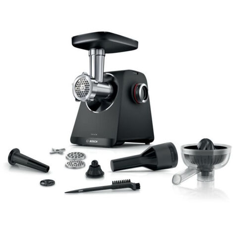 Hachoir a viande Série 4 - BOSCH - MFWS430B - 3 grilles de hachoir - Marche arriere - Noir (1/5)