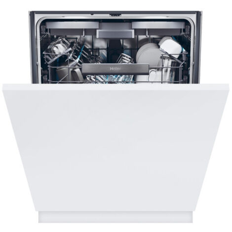 Haier – Lave-vaisselle encastrable 16 couverts – Classe énergétique B – Niveau sonore 40 dB – Programmes Eco et Intensif – Consommation 9,5L/cycle (1/5)