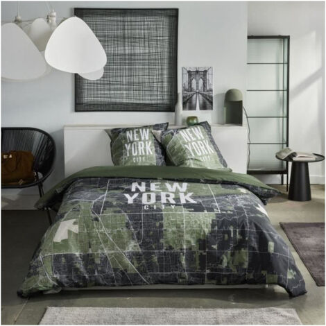 Today Sunshine parure de lit verts 240x220 cm coton (1/4)
