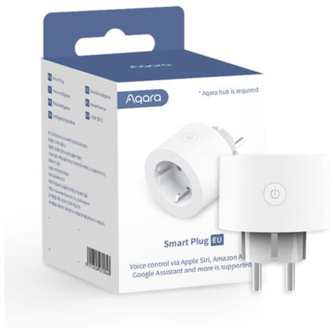 Prise connectée Aqara intelligente, Nécessite Hub Zigbee 3.0 Blanc