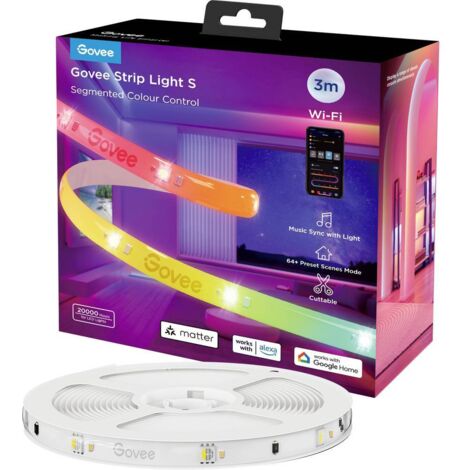 Govee RGBIC Matter Ruban LED Multicolore 3 mètres