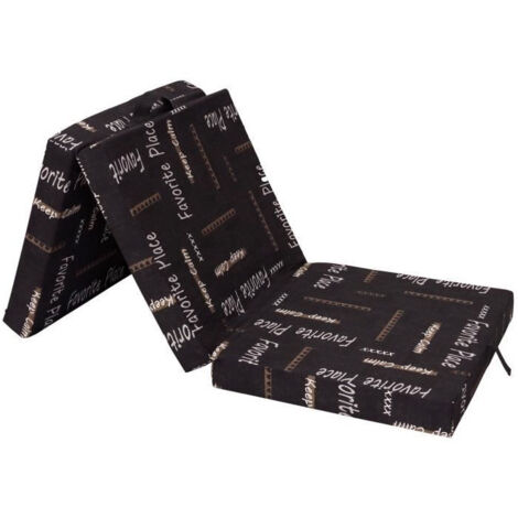 Chauffeuse pliante multi-position 190 x 70 x 9 cm – Mousse polyuréthane – Revêtement poly-coton – Capacité une place – Samba