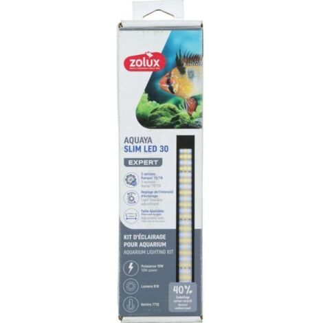 Rampe d'éclairage - Zolux - Slim LED dimmable - Ajustable et adaptable en remplacement d'un tube néon T8 ou T5 - 30 cm (1/5)