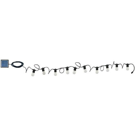 Guirlande solaire - Rio Color - 5 m - Noir (1/4)