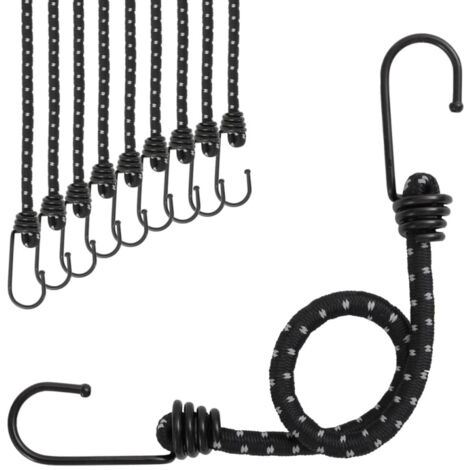 XCOZU Lot de 30 élastiques à cheveux noirs, 4 mm élastique cheveux pour