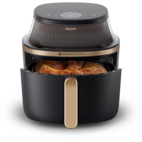 Philips – Friteuse sans huile 6,2L – Puissance 1700W – Technologie Rapid Air Plus – 16 modes de cuisson – Écran tactile intuitif