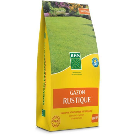 BHS Gazon Rustique vert dense et rapide à installer