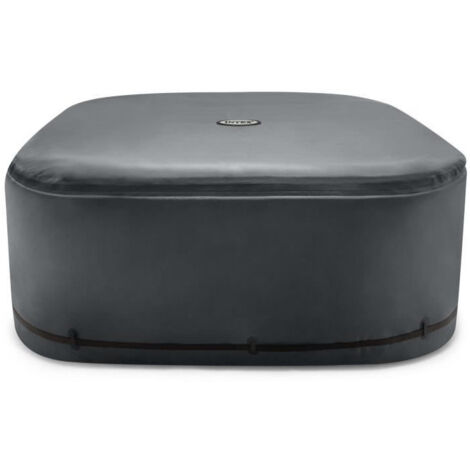 Intex – Couverture pour spa carré 4 places – Mousse haute densité – Économie d'énergie – Préserve la chaleur – Protection contre agressions extérieures