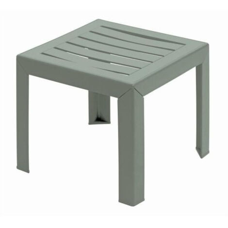 Grosfillex Miami table basse vert tendre compacte et empilable