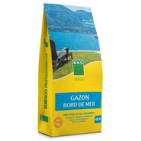 BHS Gazon Bord de Mer 10 kg Vert Résistant Côtier