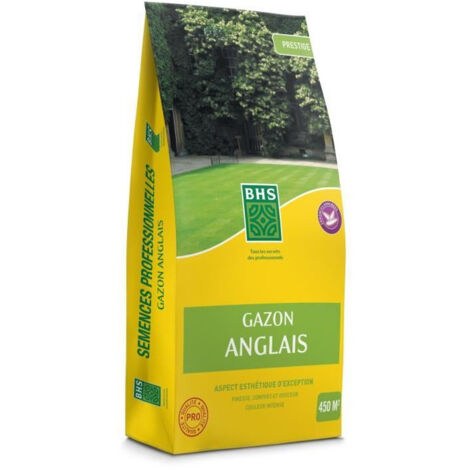 Gazon Anglais 10kg – Mélange de graines haute qualité – Couverture jusqu'à 340 m² – Technologie d'enrobage brevetée – Serrurerie-Boutique (1/5)