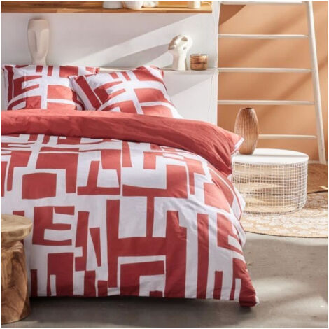Parure de couette - TODAY - Sunshine 17.32 - 220x240cm - 2 personnes - Imprimée - Coton 57 fils