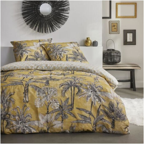 Parure de couette - TODAY - Sunshine 0.15 - 220x240cm - 2 personnes - Imprimée - Coton 57 fils (1/3)