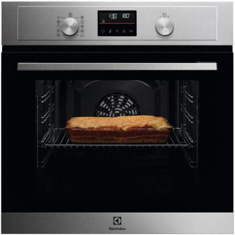 Electrolux – Four encastrable multifonction pyrolyse 65L – Classe A+ – Dimensions 59 x 59,4 x 56 cm – Porte froide 4 verres – Inox anti-trace - COH4P06BX3