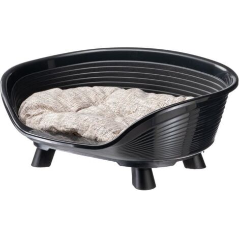 Corbeille - FERPLAST - THRONE 4 - Avec coussin relax - Noir (1/5)