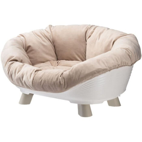 Panier - FERPLAST - CANAPÉ TRÔNE 4 - Avec coussin - Blanc