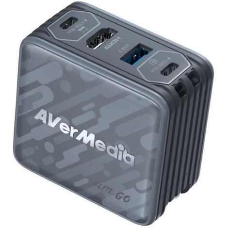 Chargeur GaN - AVERMEDIA - 100W avec Capture Vidéo FHD GC313Pro Noir (1/4)
