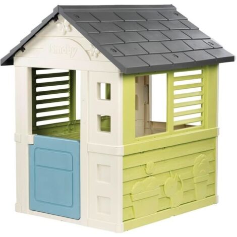 Smoby Porte D'Entrée Rouge Avec Serrure Fonctionnelle Pour Maison Neo Jura Lodge - Accessoire Cabane Enfant Réaliste
